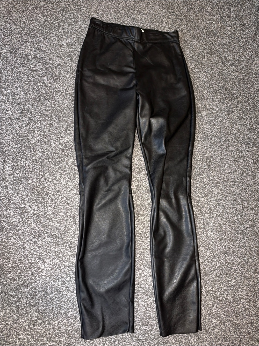 Women's Black Faux Leather leggings